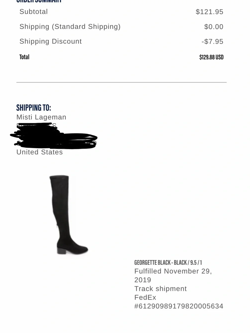 Steve Madden Black Over-the-Knee Block Heel Boots